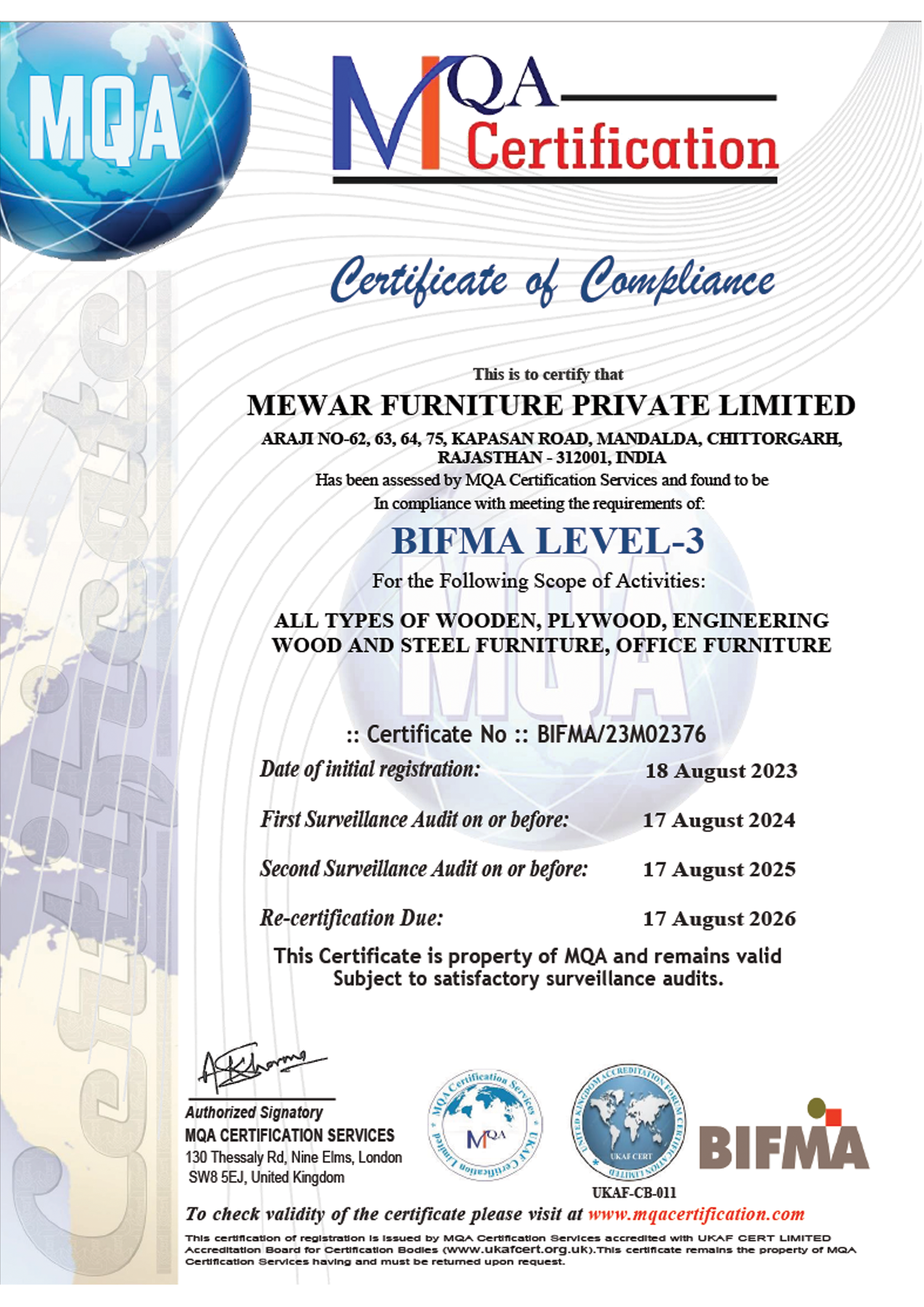 Full Certificate View