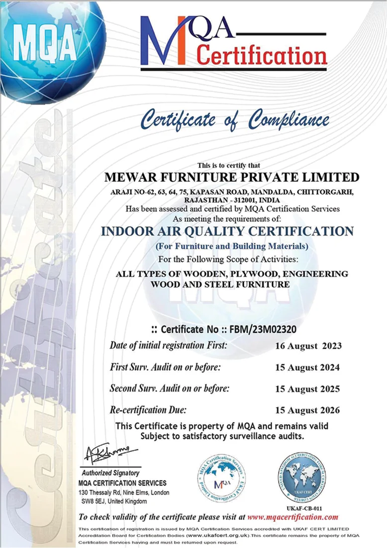 Indoor Air Quality (IAQ) Certification