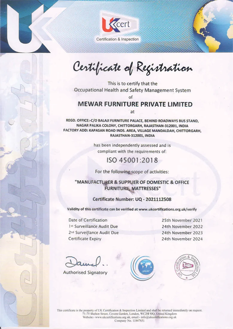 ISO 45001:2018 Occupational Health & Safety